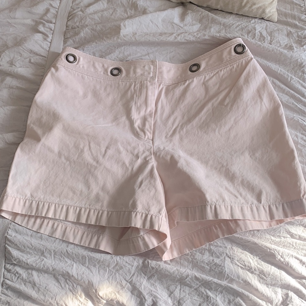 Women's casual shorts light pink in color